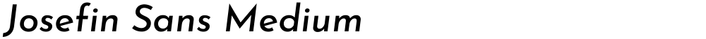 Josefin Sans Medium