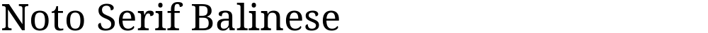 Noto Serif Balinese
