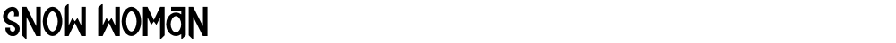 SNOW WOMAN