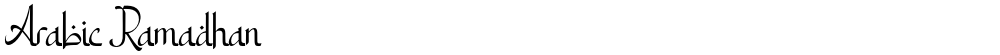 Arabic Ramadhan