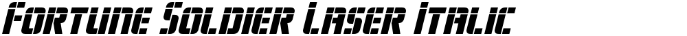 Fortune Soldier Laser Italic