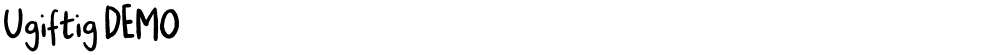 Ugiftig DEMO