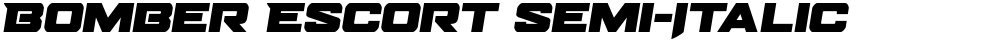 Bomber Escort Semi-Italic