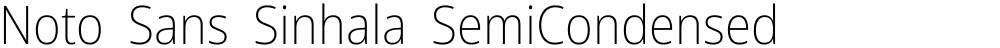 Noto Sans Sinhala SemiCondensed ExtraLight