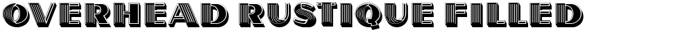 Overhead Rustique Filled