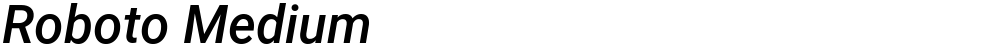 Roboto Medium