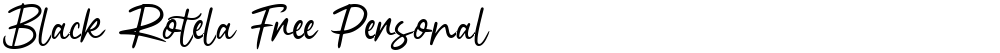 Black Rotela Free Personal