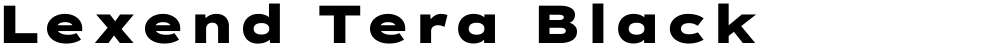 Lexend Tera Black