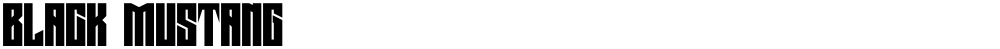 Black Mustang