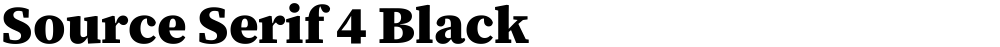 Source Serif 4 Black