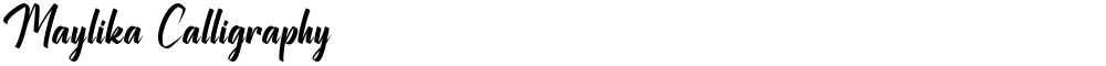 Maylika Calligraphy