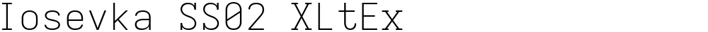 Iosevka SS02 XLtEx