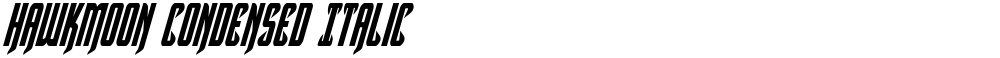 Hawkmoon Condensed Italic