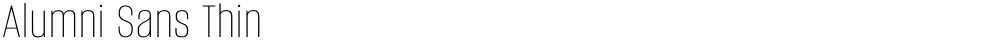 Alumni Sans Thin