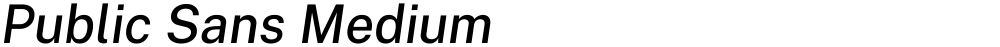 Public Sans Medium