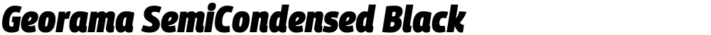 Georama SemiCondensed Black