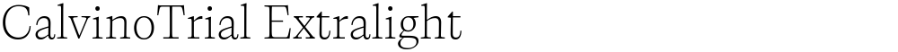 CalvinoTrial Extralight
