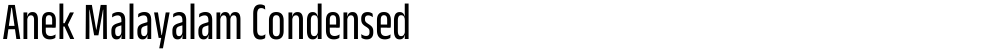 Anek Malayalam Condensed