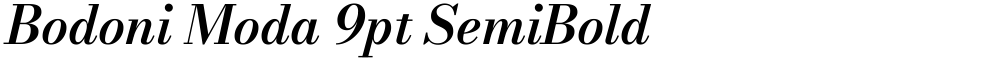 Bodoni Moda 9pt SemiBold