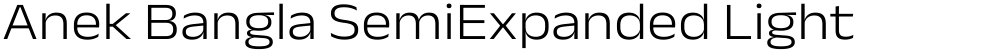 Anek Bangla SemiExpanded Light
