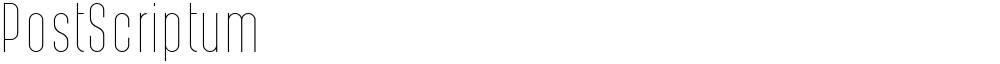 PostScriptum