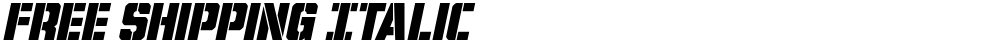 Free Shipping Italic
