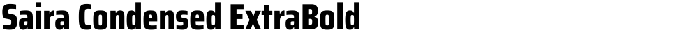 Saira Condensed ExtraBold