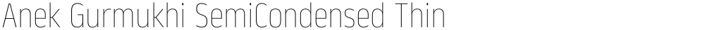 Anek Gurmukhi SemiCondensed Thin
