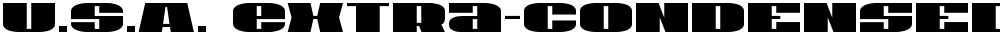 U.S.A. Extra-Condensed