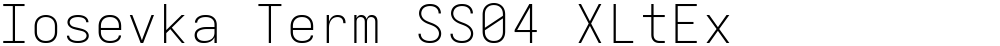 Iosevka Term SS04 XLtEx