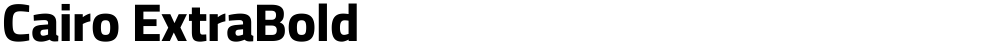 Cairo ExtraBold