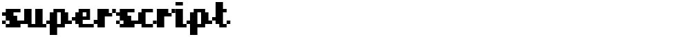 superscript