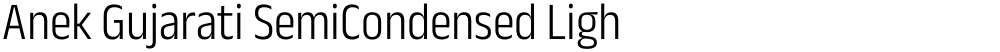 Anek Gujarati SemiCondensed Light
