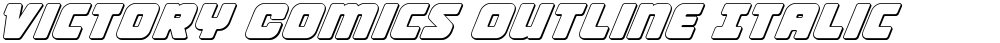 Victory Comics Outline Italic