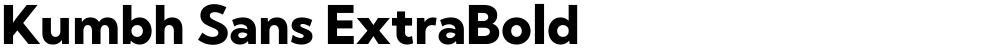 Kumbh Sans ExtraBold