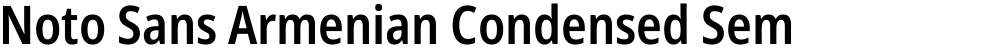 Noto Sans Armenian Condensed SemiBold