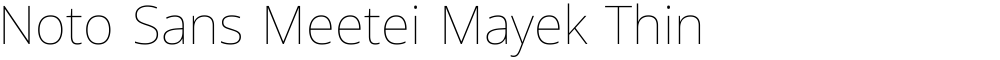 Noto Sans Meetei Mayek Thin