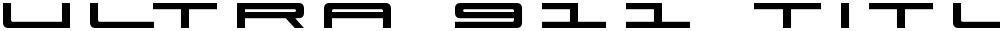 Ultra 911 Title