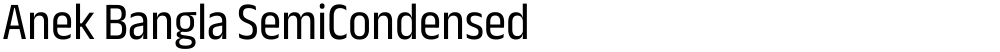 Anek Bangla SemiCondensed
