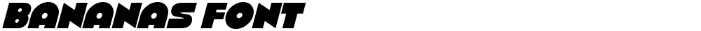 Bananas Font