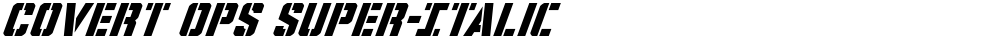 Covert Ops Super-Italic