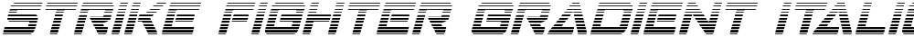 Strike Fighter Gradient Italic
