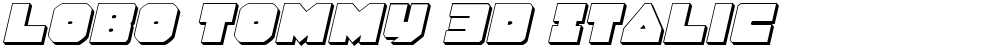 Lobo Tommy 3D Italic