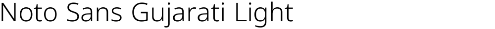 Noto Sans Gujarati Light