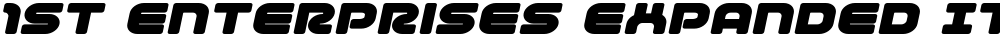 1st Enterprises Expanded Italic