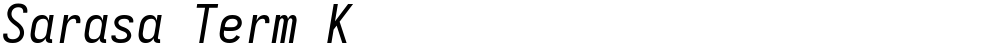 Sarasa Term K