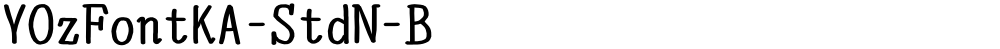 YOzFontKA-StdN-B