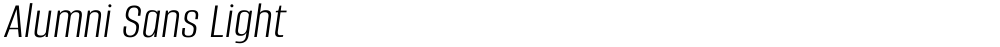 Alumni Sans Light