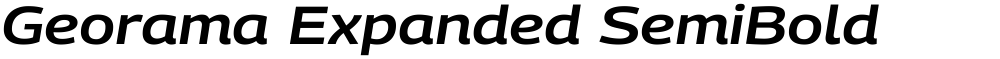 Georama Expanded SemiBold