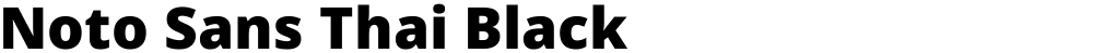 Noto Sans Thai Black